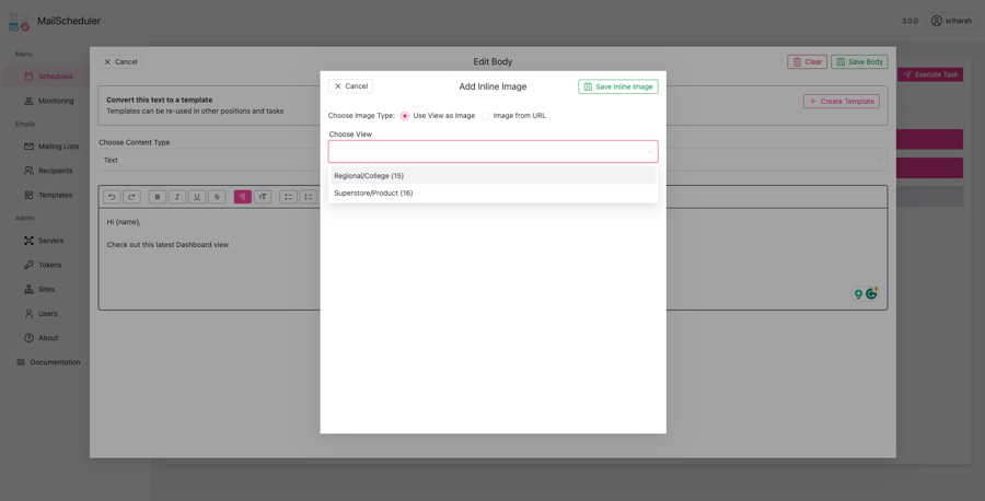 Imrpvoed template editor in MailScheduler