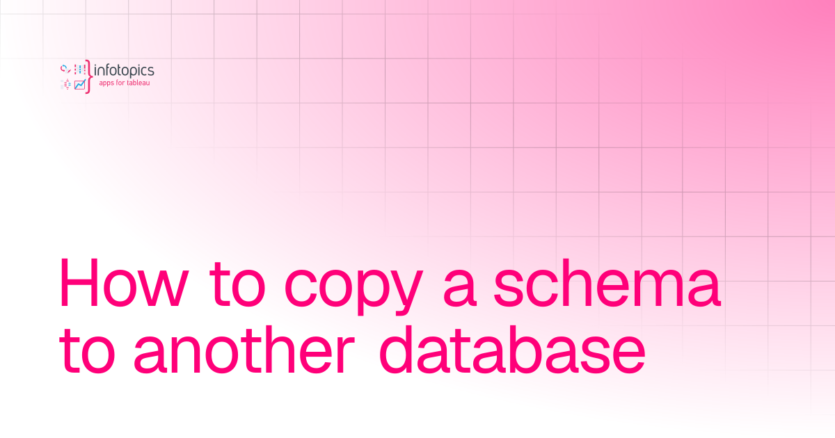 How to copy a schema to another database | WriteBackExtreme | Documentation