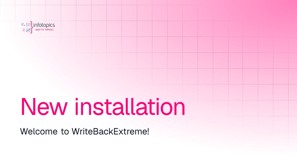 New installation | WriteBackExtreme | Documentation